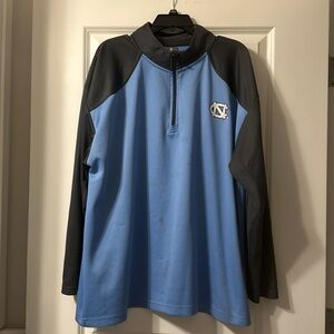 UNC men’s 1/4 zip shirt 2 XL